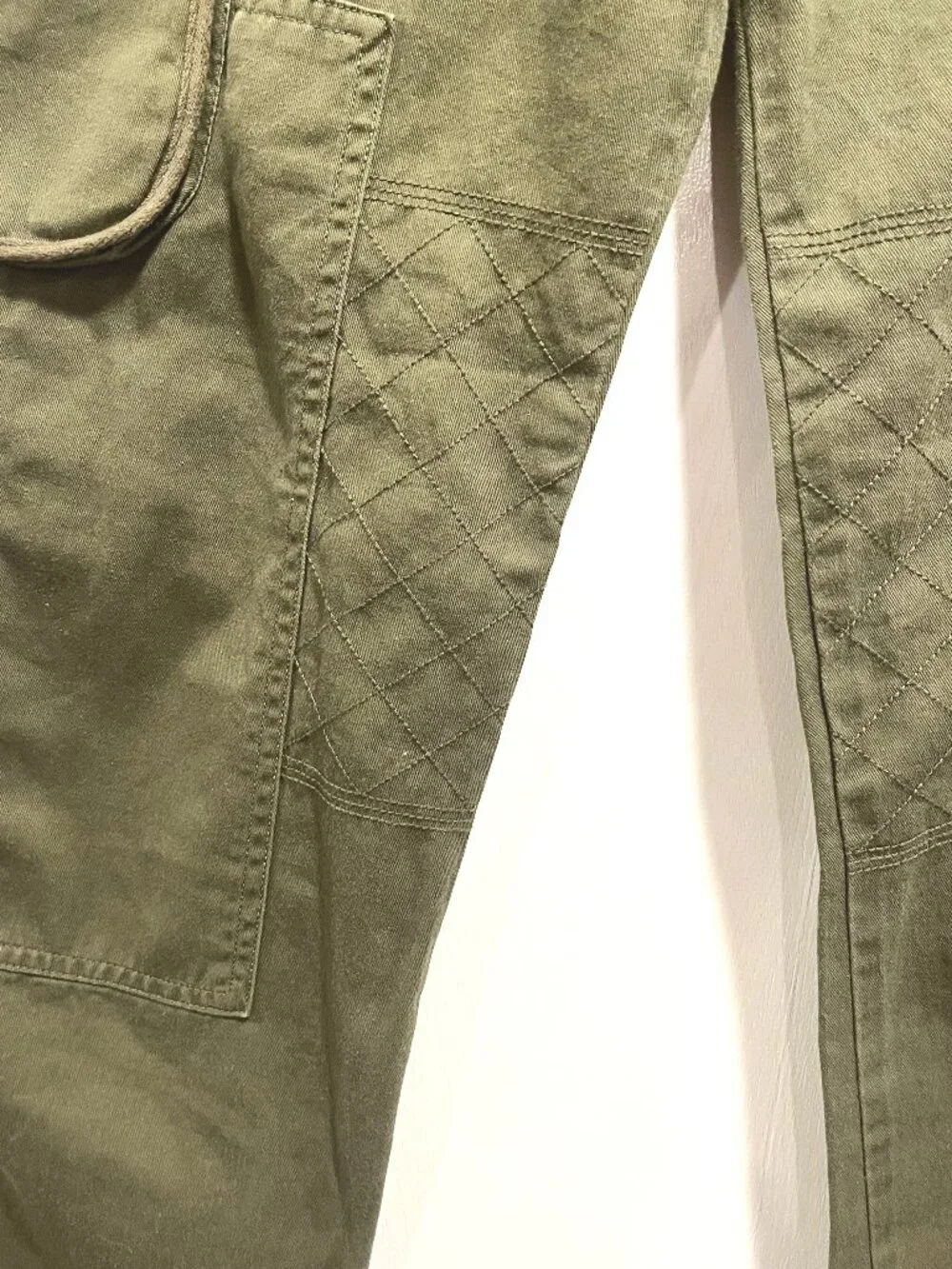 NWT Polo Ralph Lauren NWT Girls‎ Olive Green Quilted Knee Cargo Pants Size 10